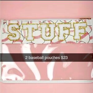 *RESERVED*Listing for rdchapman1. Baseball pouch x2